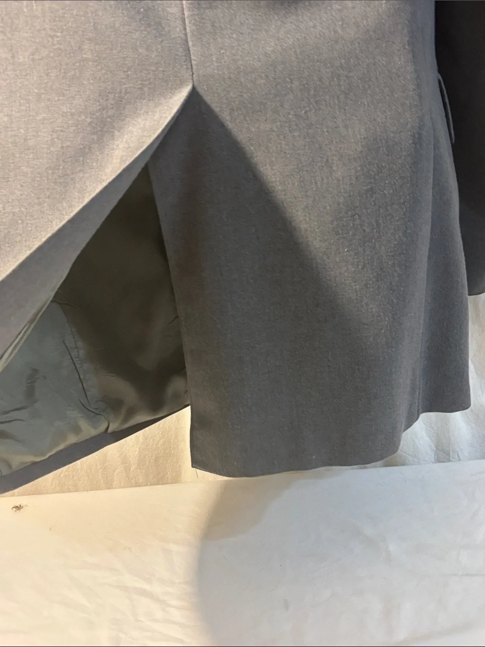 Classic Men's Gray Two-Button Blazer sport coat preppy pockets lined office J1